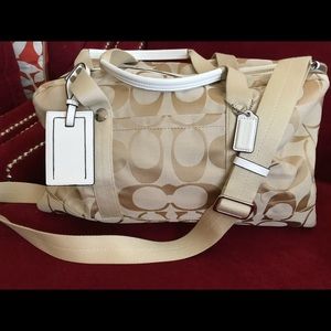 Authentic Coach luggage carry on gym travel